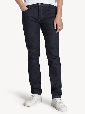 Férfi Tommy Hilfiger Slim fit essential deep wash Farmer Nadrág Fekete | HU 1162XYU
